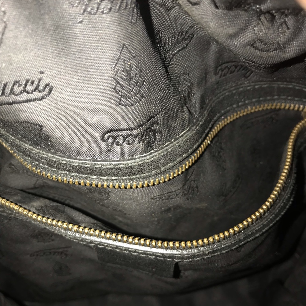 Large Authentic Gucci Black Handbag - image 5